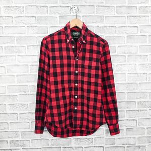GITMAN BROS Vintage Men's Red Buffalo Plaid Button Down shirt Sz Small